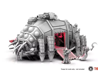 Dark Techno Isopodius Transport and Tank 3D print model