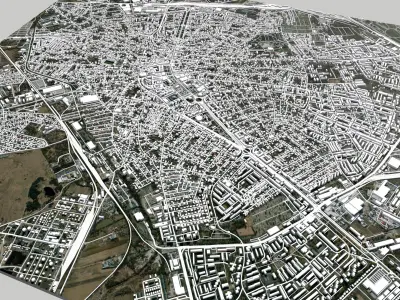 Cityscape Ploiesti Romania 3D model