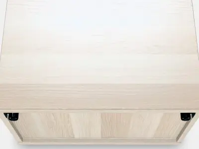 BESTA Shelf unit with door 11 Low-poly 3D model