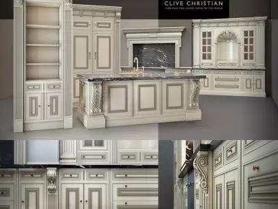 Clive Christian kitchen 3D model