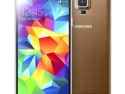Samsung Galaxy S5 Gold 3D model
