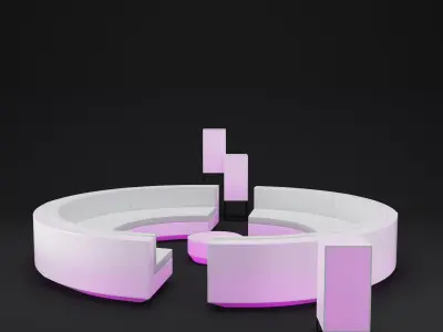 Vela sofa set 3D model