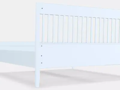 IDANAS Bed frame 24 Low-poly 3D model