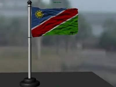 Namibia flag 3D model