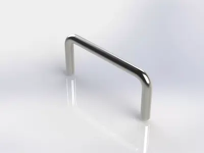 Simple Cabinet Door Pull Handle 3D model