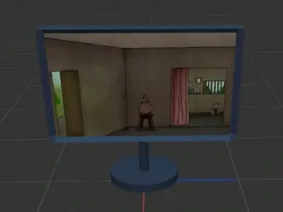 Television 3D Model Low-poly 3D model