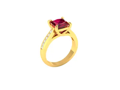 Women Ring  Render 3dm STL OBJ FBX Details 3D print model 325