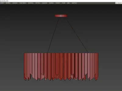 METAL SEA CHANDELIER ROUND Low-poly 3D model