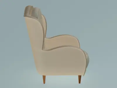 Jazz Club Armchair 3D model
