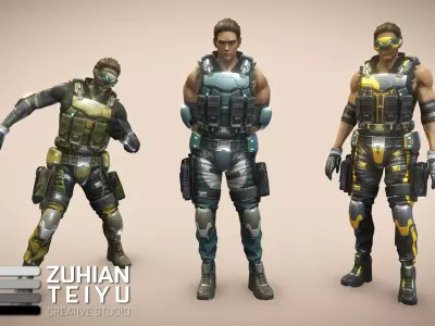 Hitech Ranger 3D model