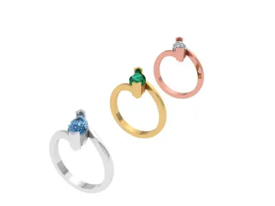 Engagement Ring Free 3D print model 30