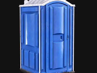  Portaloo Portable Toilet Low-poly 3D model