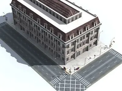 Low Poly Block 16 Low-poly 3D model