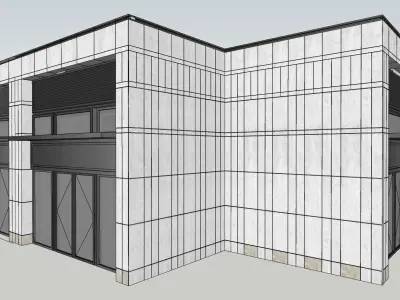 neoclassical retail 3d model 3D model