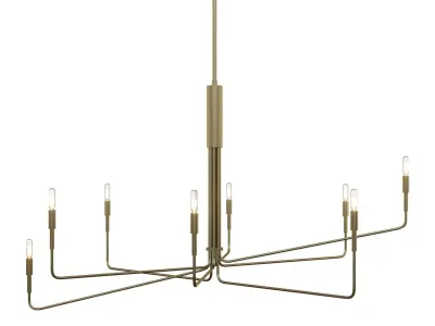 Clive 8-Arm Chandelier - Crate and Barrel 3D model