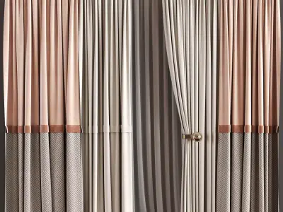 Curtain For interior N085 3D model