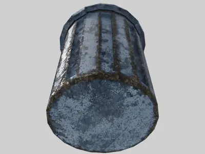 Japanese Trash Can 3D model