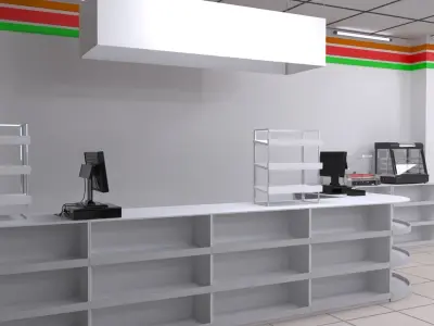 Seven Eleven - Convenience Store 2 3D model