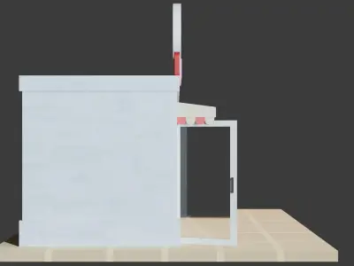 Pharmacy Low-poly 3D model