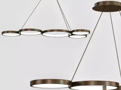 Capella LED Chandelier 3D model