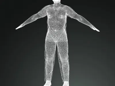 Asian ordinary Boy rigged 3D model 3D model