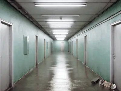 Infinite Corridor Low-poly 3D model