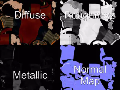 Starfleet Officer Uniform model pack Low-poly 3D model