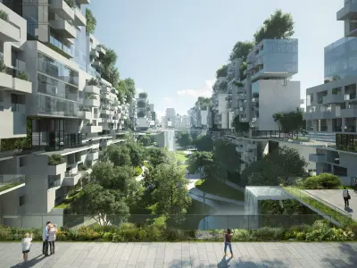 Eco Smart City Green Valley Residential Complex 3D model