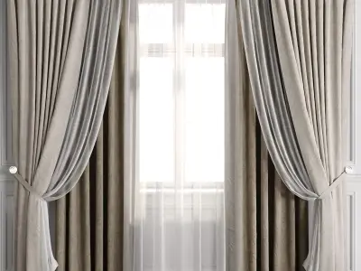 Curtain Set 502C 3D model