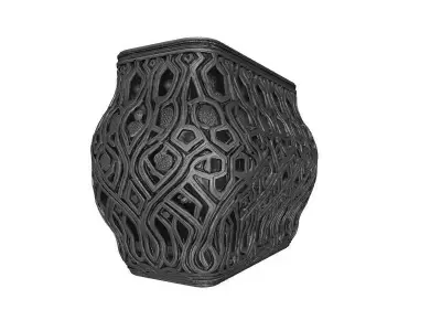 Voronoi Style Modern Decorative Pot 3D print model