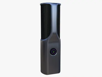 Microphone Concept Silver 3D model