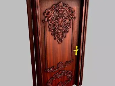 Interior Door 3D model 2