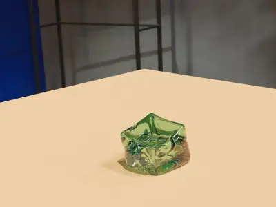 Bouncy jelly cube Free 3D model