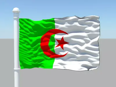 Algeria Flag 3D model