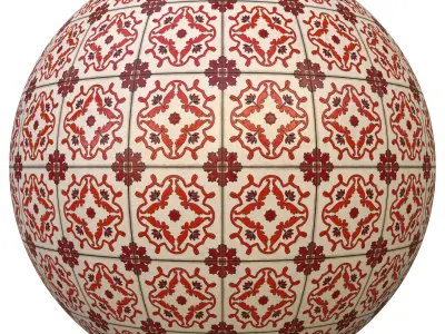 tile patterned 153-seamless-4k-pbr  3D model