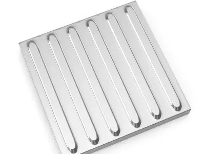 Tactile Pavement Line 6 Metal 3D model