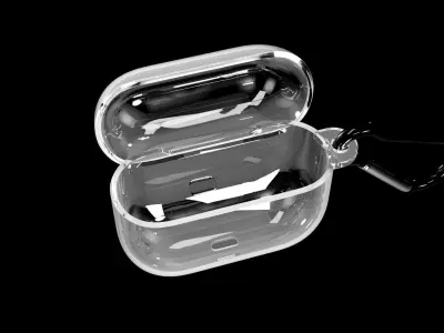 Airpods 3 Case with Hook Carabiner Phone Case 3D model