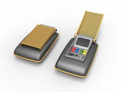 Communicator from the movie Star Trek Generations 1994 3D print model