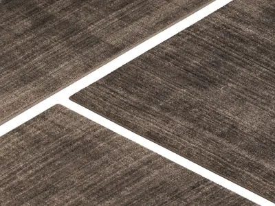Carpet set 9135 - Hand-knotted Wool Brown Rug - 5k 3D model