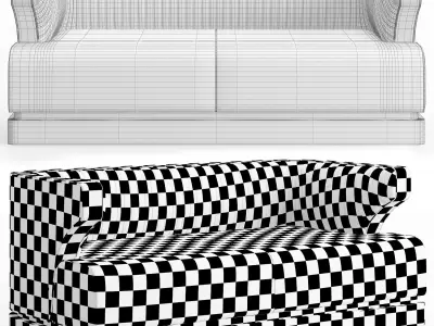  Ammons sofa Low-poly 3D model