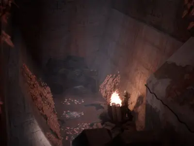 Old Bunker 30 Assets Low-poly 3D model