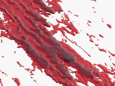 Swirly Blood Splatter vol1 11 3D model