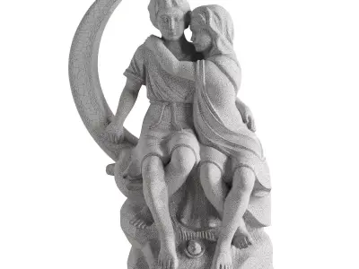 love statue 3D model