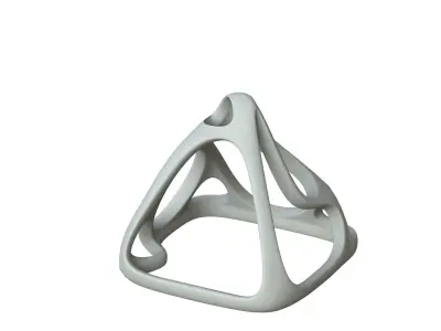 SciFi Cube Object No 57571 Low Poly Shape Low-poly 3D model