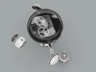 Walk Robot with XPresso 3D model