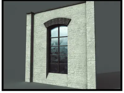 Roman Window  Low-poly 3D model