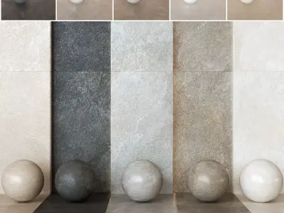 Keope Arke - Multi-Format Stone-Look Tiles -Set of 20 Texture