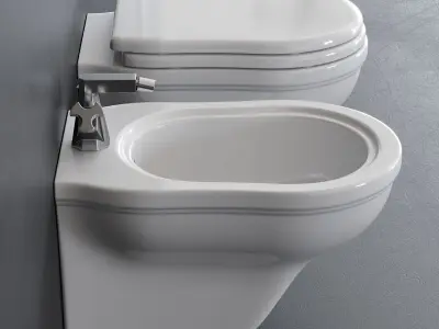 Ceramica Flaminia Efi Wall-Hung WC Low-poly 3D model