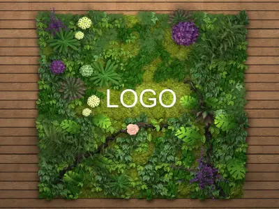 Plant landscape wall 3D model