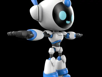 Cartoon Robot 3D model purchase